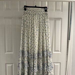 Free People Medium Brynn Printed Maxi Skirt